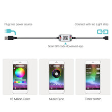 Load image into Gallery viewer, LED Strip Light 5050 RGB 1M Bluetooth controlled