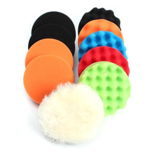 將圖片載入圖庫檢視器 11Pcs Waffle Buffer Polishing Pad Set For Car Polisher