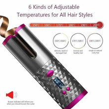 Load image into Gallery viewer, Hair Curler Portable Cordless USB Rechargeable