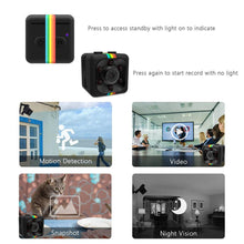 將圖片載入圖庫檢視器 Mini Camera HD 1080P with Night Vision and Motion Sensor