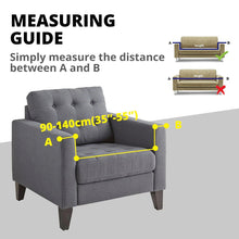 Load image into Gallery viewer, Sofa Cover Couch Protector 1 Seater Grey