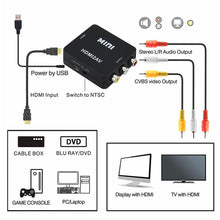 將圖片載入圖庫檢視器 AV to HDMI Adapter, 1080P Composite Audio Video CVBS Adapter Converter