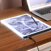 Load image into Gallery viewer, LED Light Pad A4 Size Pattern Tracing Stencil drawing Board
