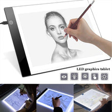 Load image into Gallery viewer, LED Light Pad A4 Size Pattern Tracing Stencil drawing Board