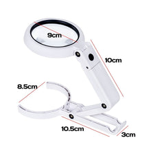 Load image into Gallery viewer, 5X 11X Magnifying Glass With 8 LED Lights