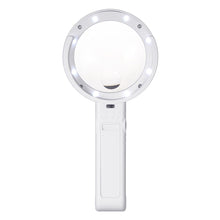 Load image into Gallery viewer, 5X 11X Magnifying Glass With 8 LED Lights