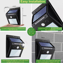 將圖片載入圖庫檢視器 Solar Motion Sensor Wall Light 4PCS
