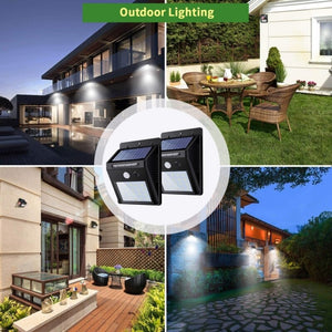 Solar Motion Sensor Wall Light 4PCS