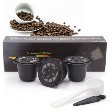 3pcs set 20ml Refillable Coffee Capsules For Nespresso Machines