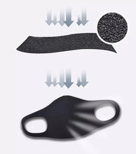 將圖片載入圖庫檢視器 Reusable Face Mask Washable - Black 5PCS
