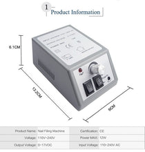 Load image into Gallery viewer, Electric Polisher Machine with Nail Drill Kit for Manicure Pedicure
