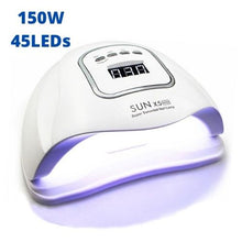 Load image into Gallery viewer, 150W Nail Gel Lamp UV LED Nail Dryer 45 LEDs beads MAX
