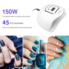 Load image into Gallery viewer, 150W Nail Gel Lamp LED Nail Dryer
