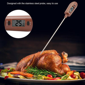 2in1 Digital Cooking Thermometer Silicone Scraper Spatula