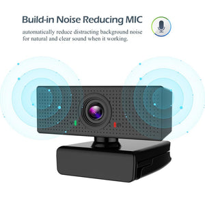 1080P FHD Webcam USB Camera Built-in Microphone