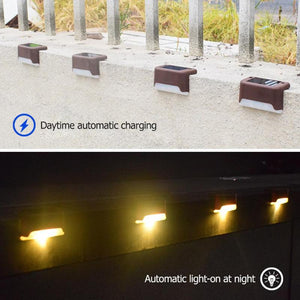 4 pcs Solar Deck Lights IP65 LED