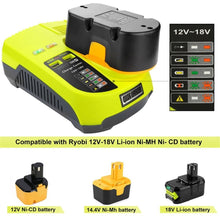 將圖片載入圖庫檢視器 Ryobi Battery Charger - Replacement P117 One+ Ryobi Charger
