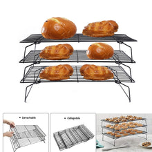 Load image into Gallery viewer, 3 Tier Stackable Cooling Tray Food Rack
