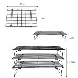 3 Tier Stackable Cooling Tray Food Rack