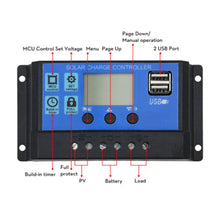 Load image into Gallery viewer, Solar Charge Controller 12V/24V 10A
