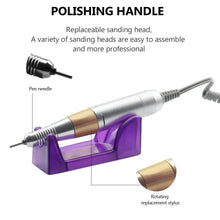 Load image into Gallery viewer, Nail Drill Kit Manicure Pedicure Art Machine Polisher File -White
