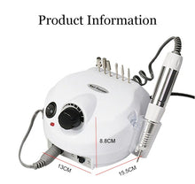 Load image into Gallery viewer, Nail Drill Kit Manicure Pedicure Art Machine Polisher File -White
