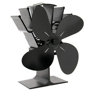 4 Blade Heat Powered Stove Fireplace Fan