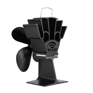 4 Blade Heat Powered Stove Fireplace Fan