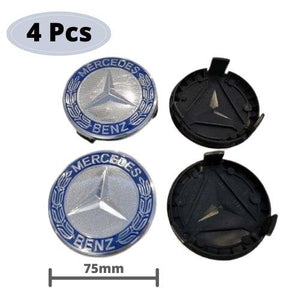 4X 75mm Mercedes-Benz Wheel Center Caps Emblem Badge