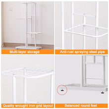 Load image into Gallery viewer, 8 Tier Flower Stand Plant Rack Metal - White
