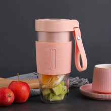 Load image into Gallery viewer, Portable Blender Juicer Mixer USB Rechargeable 350ml Pink
