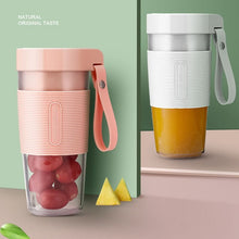 Load image into Gallery viewer, Portable Blender Juicer Mixer USB Rechargeable 350ml White
