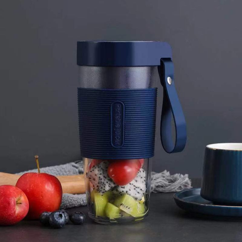 Portable Blender Juicer Mixer USB Rechargeable 350ml Blue