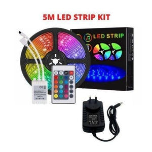 LED Light Strip 5050 RGB 5M kit IR Control