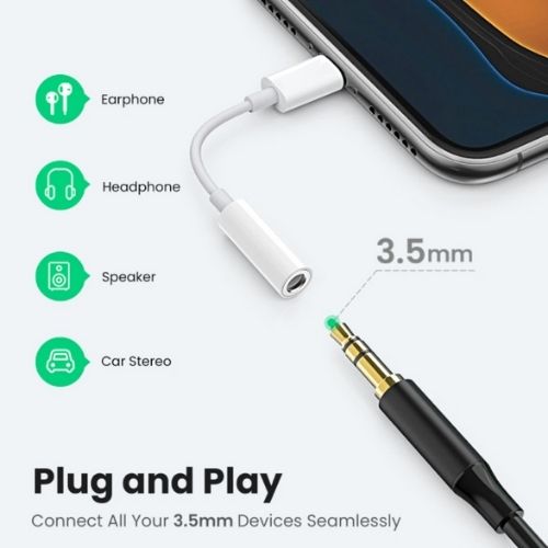 Lightning to 3.5mm Headphone Jack Adapter iPhone