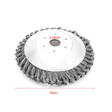 Load image into Gallery viewer, 6‘’ Steel Wire Trimmer Head Rotary Weed Wheel Brush Cutter
