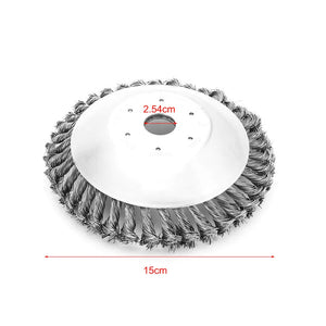 6‘’ Steel Wire Trimmer Head Rotary Weed Wheel Brush Cutter