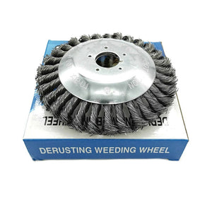 6‘’ Steel Wire Trimmer Head Rotary Weed Wheel Brush Cutter