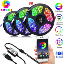 Load image into Gallery viewer, LED Strip Light 5050 RGB 5M Bluetooth controlled
