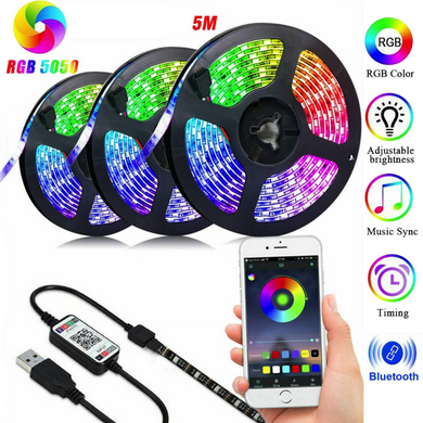 LED Strip Light 5050 RGB 5M Bluetooth controlled