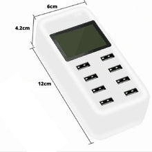 將圖片載入圖庫檢視器 8 Port USB Quick Charger with LCD Display
