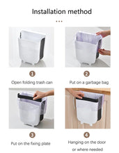 Load image into Gallery viewer, Folding Wall Mounted Trash Bin Door Hanging Cabinet- Small
