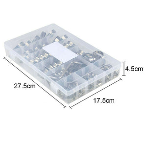 91Pcs Stainless Steel Hose Clamps Kit