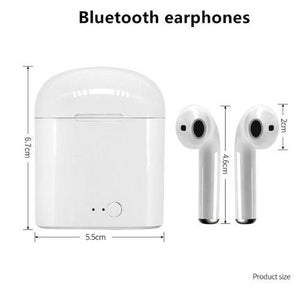 Bluetooth Earphones Wireless Headphones Earbuds - White