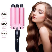 Load image into Gallery viewer, Ceramic Hair Curler Triple Barrel Styler Hair Waver
