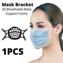 Load image into Gallery viewer, Black Face Mask Support Bracket Spacer Holder - 1 piece
