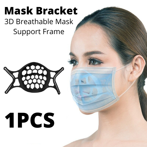 Black Face Mask Support Bracket Spacer Holder - 1 piece