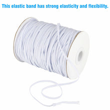 Load image into Gallery viewer, Elastic Band Rope -100Yards/3mm/White
