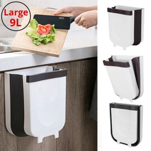 Folding Wall Mounted Trash Bin Door Hanging Cabinet- Large