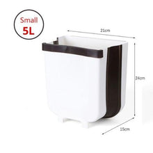 Load image into Gallery viewer, Folding Wall Mounted Trash Bin Door Hanging Cabinet- Small
